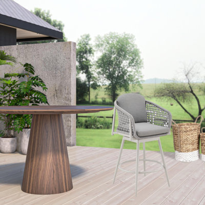 Chaise de bar 44 po avec repose-pieds