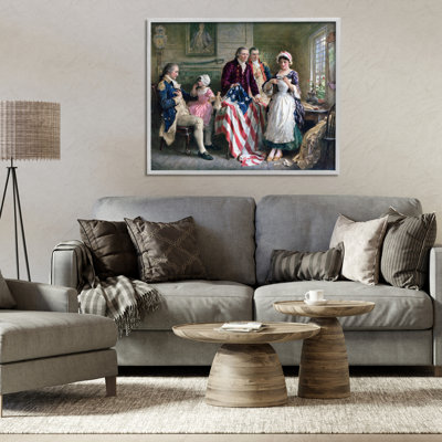 Giclée historique encadrée par Betsy Ross, conception par Arlington Prints