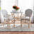 Cada Rattan Arm Chair in Black/White/Natural