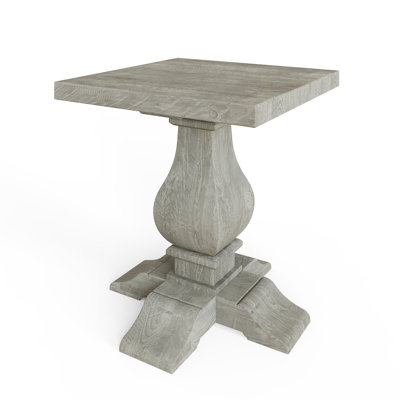 Alivia Side Lamp Table  - Distressed Reclaimed Limewashed Pine