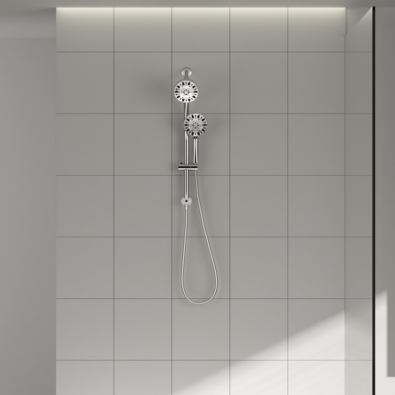 Pomme de douche réglable 4,7 po, Chrome