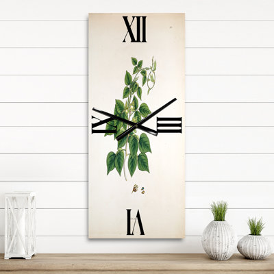Vintage London Plants VIII - Farmhouse Wall Clock