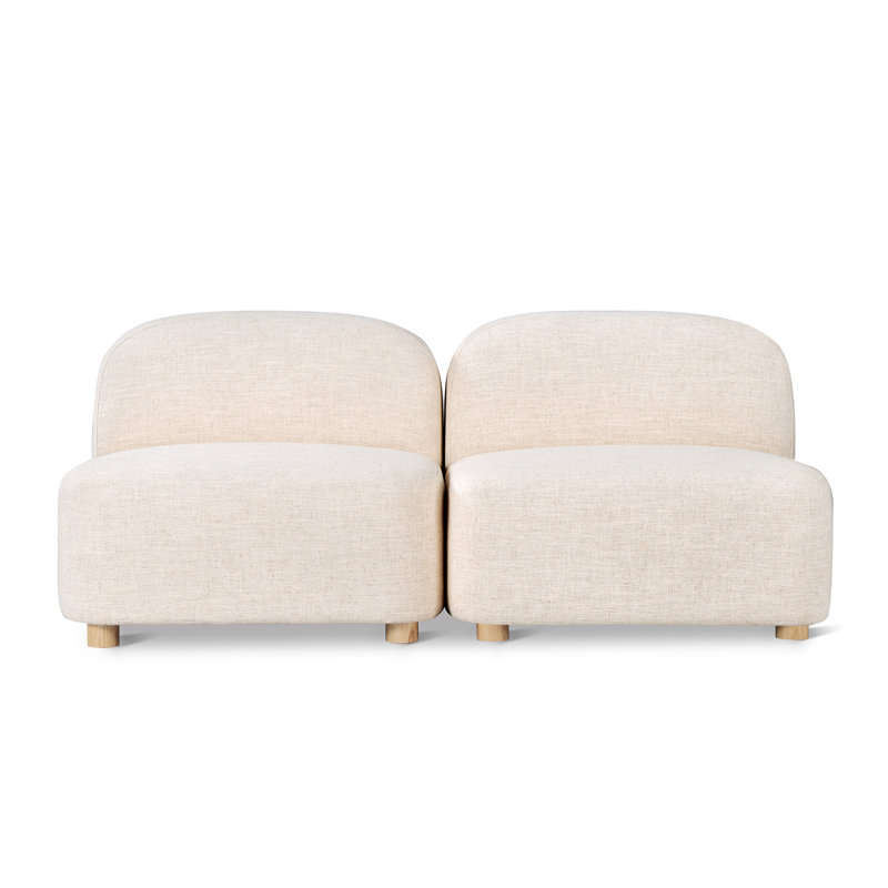 Circuit Modular 2-Pc Armless Sofa, Huron Ivory Performance