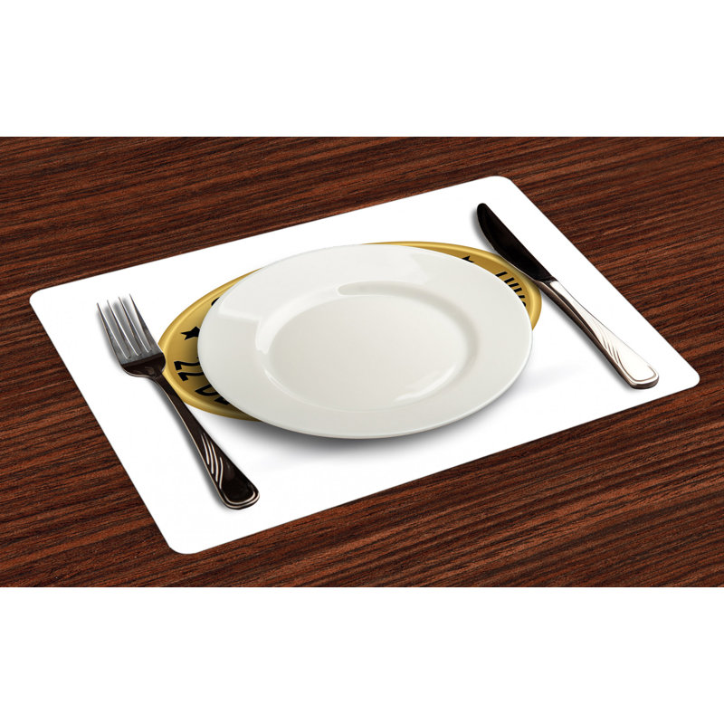 Polyester Abstract Rectangle Placemat