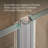 Components 39-5/8-In40-3/8-Inw X 71-1/2-Inh Frameless Pivot Shower Door With 3/8-In Crystal Clear Glass And Back-To-Back Vertical Door Pulls-51309313