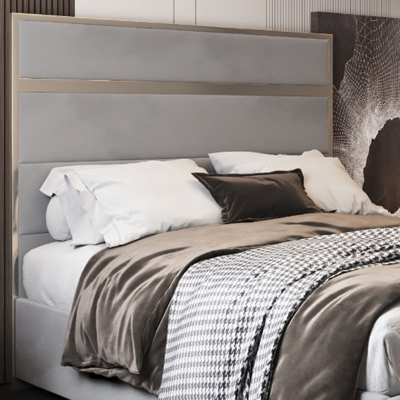 Mirosavka Upholstered Bed, Kingsize (5'), Grey