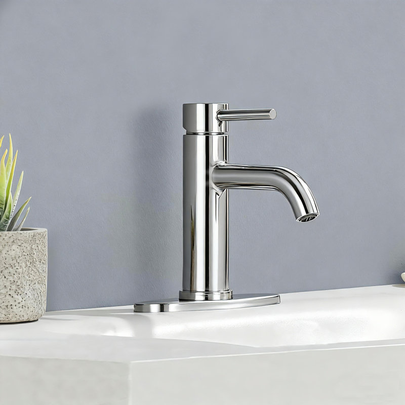 Robinet de salle de bain en acier inoxydable de style moderne sans effort pour des espaces élégants