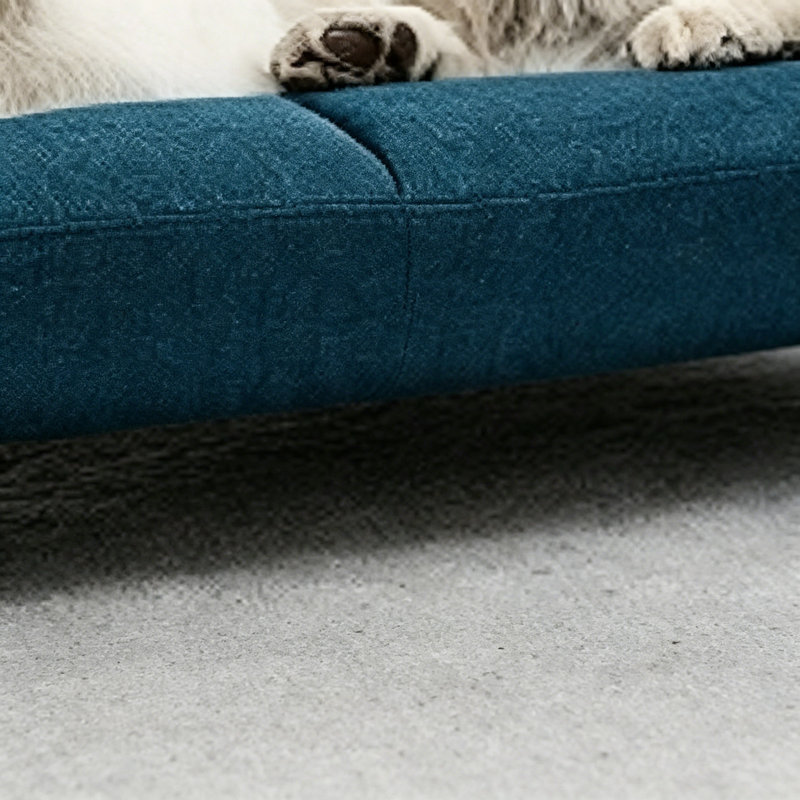 Canapé Boneless de style moderne avec dossier et accoudoirs Boneless, Bleu