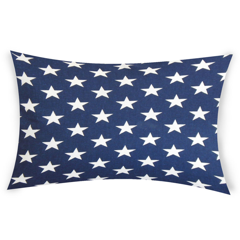  Housse et insert rectangulaires en coton, Bleu, 12 po x 18 po