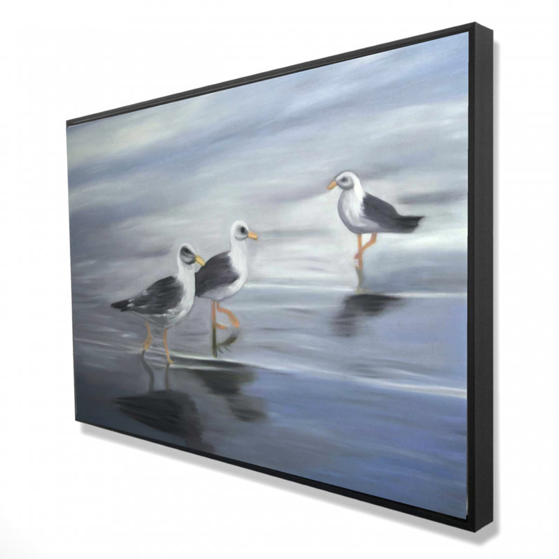 " Three Gulls ", 36" H x 24" W