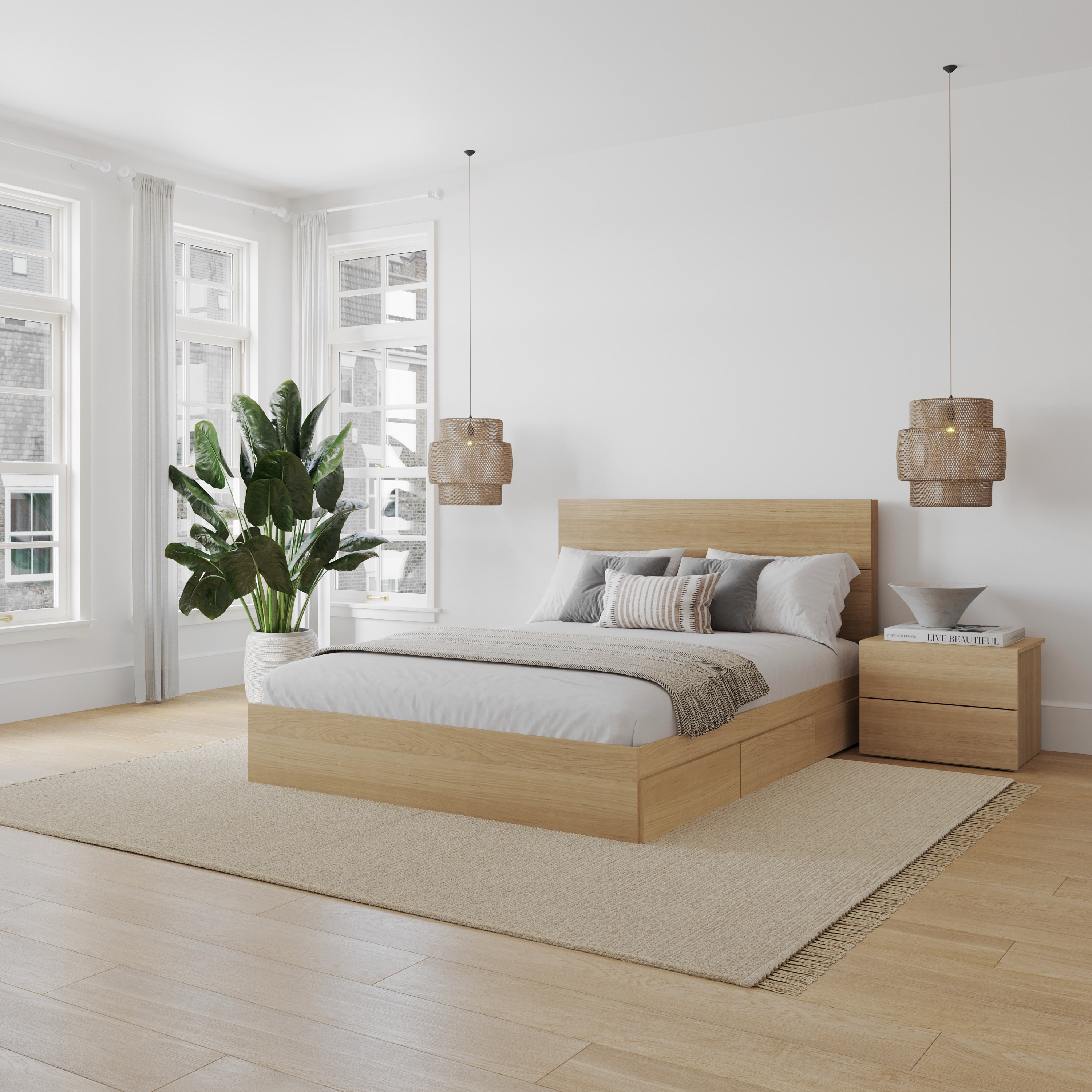 Ebern Designs Mahesh 3-Piece Bedroom Set with Storage