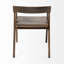 Dey Solid Wood Slat Back Arm Chair in Dark Brown