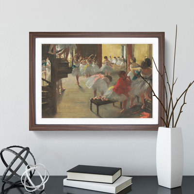 The Ballet Ballerina Dancers in Class by Edgar Degas - Picture Frame Painting
