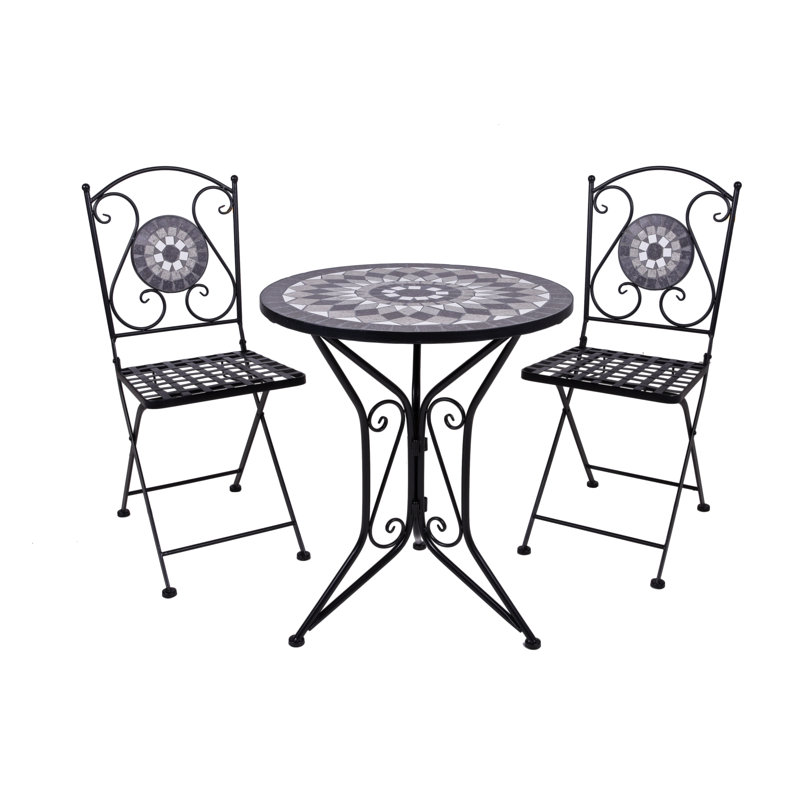 Basye 2 - Person Patio Dining Set with Round Table
