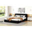 Lit plateforme en tissu d'ameublement-871477687