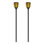 Matte Black Solar Powered Integrated LED Pathway Light Pack