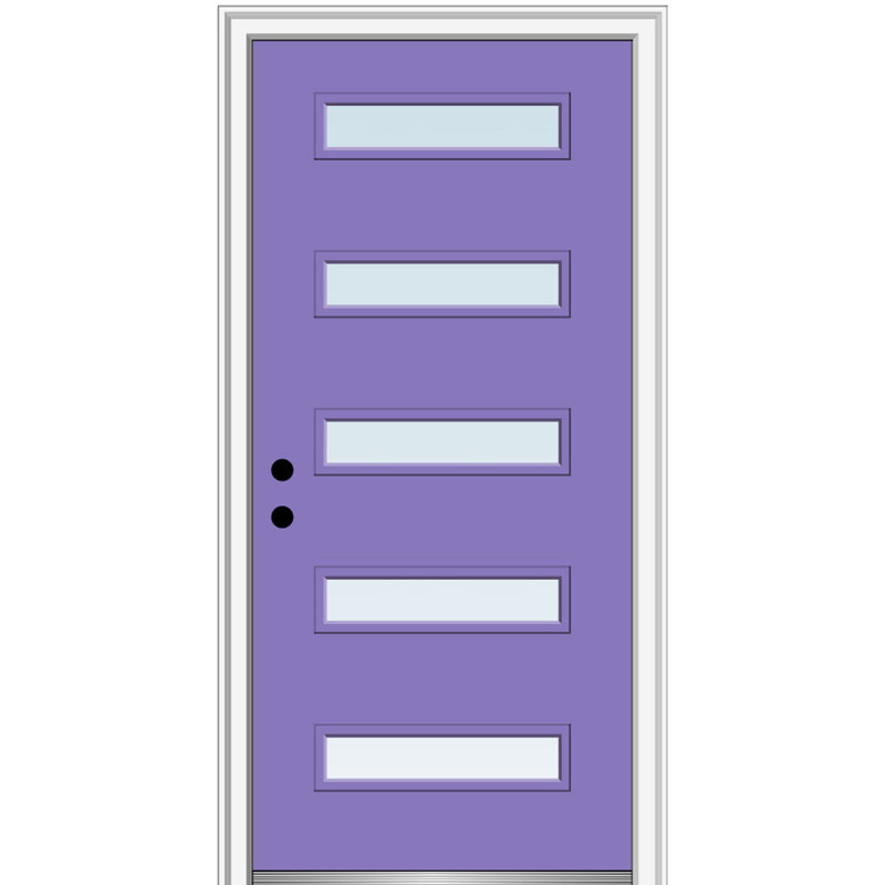 Porte d'entrée avant en fibre de verre Spotlight Spotlight, H 80 po x l 36 po x P 1,75 po, Droite / vers l'intérieur