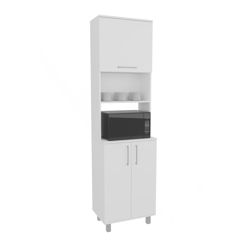 Garde-manger, 3 portes, 4 pieds, 5 tablettes