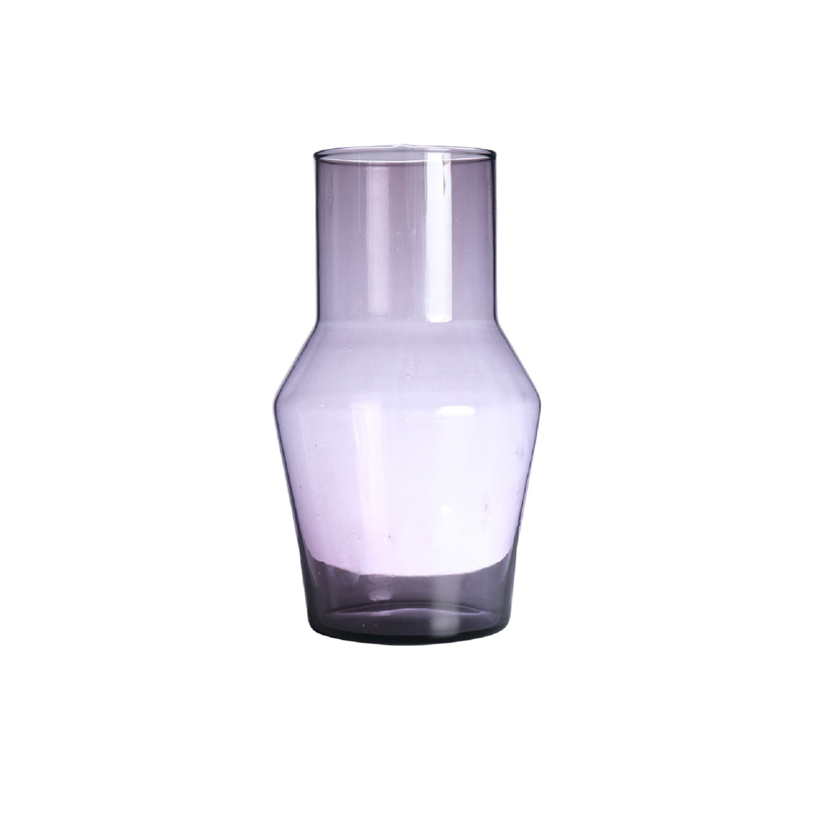 Evie Mouthblown Recycled Glass Vase, 15.75" H x 11.02" W x 11.02" D, Purple