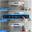 Hotte sous l'armoire Amzchef de 30 pouces, évent de cuisine en acier inoxydable de 700 pi³ / min, installation convertible à 3 voies (évent supérieur / évent arrière / recirculation sans conduit), télécommande tactile, lumières à DEL, filtres a