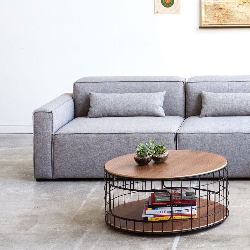 Mix Modular 3-Piece Sofa, Parliament Stone Performance Twill
