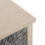 Armoire de rangement sculptée à 2 portes avec tablette réglable-130552837