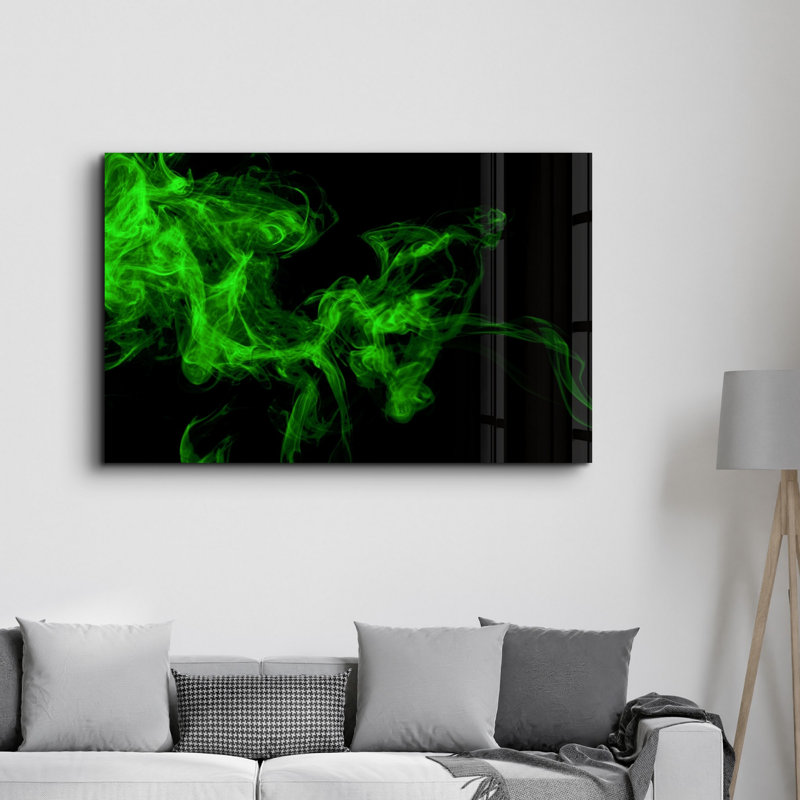 Élégante peinture murale en verre trempé de 13,8 po x 21,7 po | 100% verre trempé, épaisseur: 0,16 pouce | Imprimé UV pour des couleurs éclatantes | Parfait pour la décoration intérieure, le salon et les espaces de bureau
