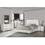 Mobilier de chambre à coucher de style contemporain avec finition UV et commode chromée 1pc