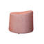 Tabouret de salon moderne rembourré en forme de croissant rouge, l 20,39 po x l 17,7 po, profondeur de la zone de ton