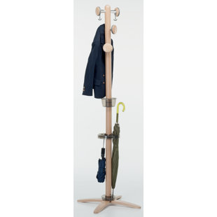 Solid Wood Freestanding Coat Rack