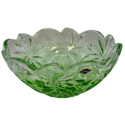 Coupe à fruits en cristal de Bohême Aurum Crystal 28 cm — Collection FLORA — Coupe en verre élégante — Centre de table luxueux en cristal tchèque pour la décoration intérieure — Décoration haut de gamme et cadeau de mariage — 1C52950184BC4B1D9186AD7B604315D8