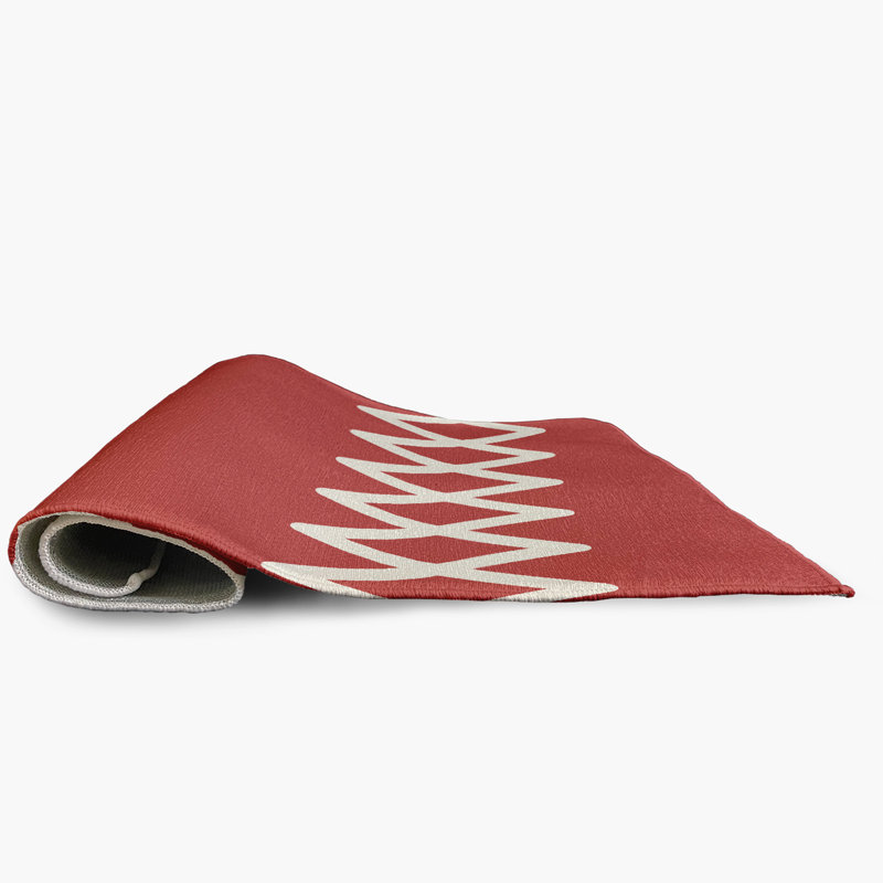 Chenille Geometric Indoor / Outdoor Rug, Round 5'