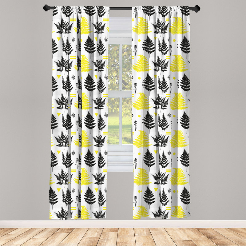 Rideaux à 4 panneaux East Urban Home, L 56 po x L 84 po