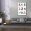  «Mod Chair Chart» par Courtney Prahl, art mural sur toile, 40 po x 60 po