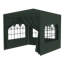 Auvent de mariage 10 pi x 10 pi pour tente de mariage d'extérieur robuste + 4 murs amovibles, vert-125316273