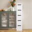 Armoire à tiroirs de rangement en plastique à 5 niveaux Abdullah - Tour de rangement empilable avec 5 bacs coulissants pour placard, chambre, salle de bain, bureau-475624181