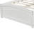 Twin Platform Bed With Two White Drawer Chests - Solid Wood For A Spacious Bedroom Size Embellishment Gorgeous