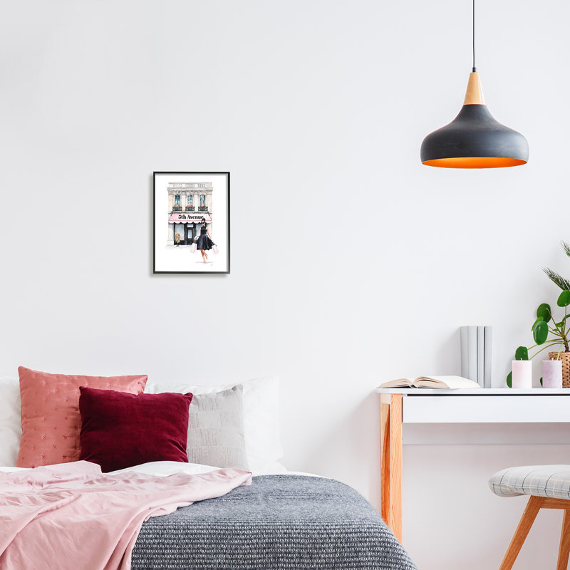 Reproduction de cadre photo sur toile, "Feminic architecture" par Amanda Greenwood, Giclée encadrée noir minuit