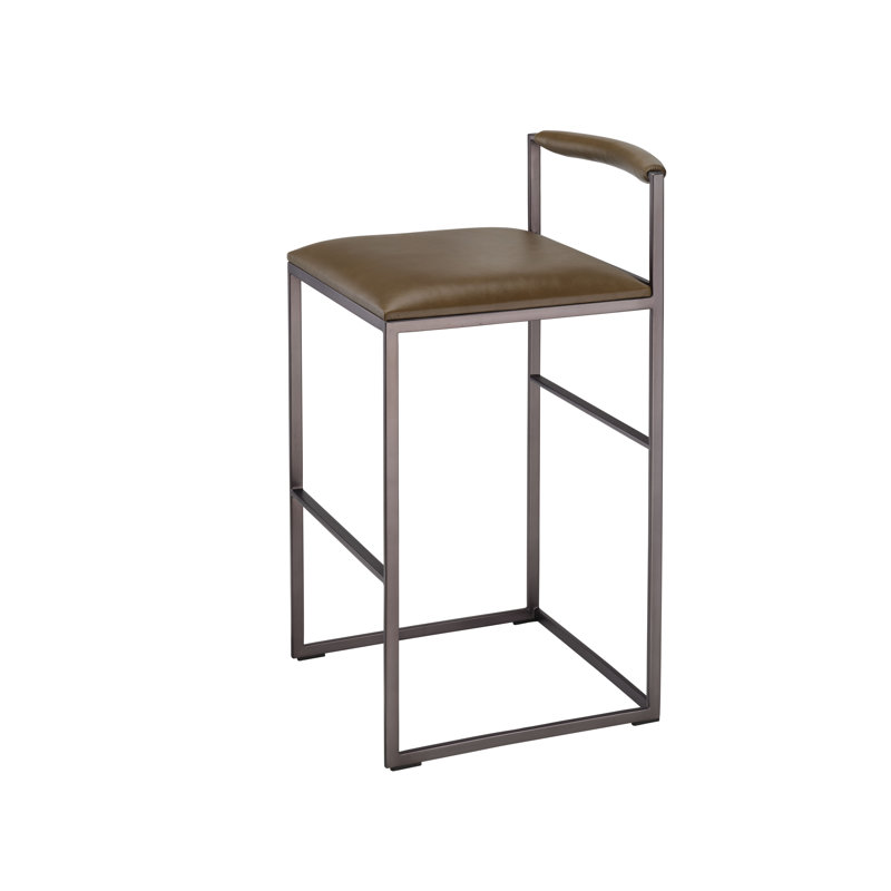 Bradbury Leather Bar Stool, Cream, Truffle
