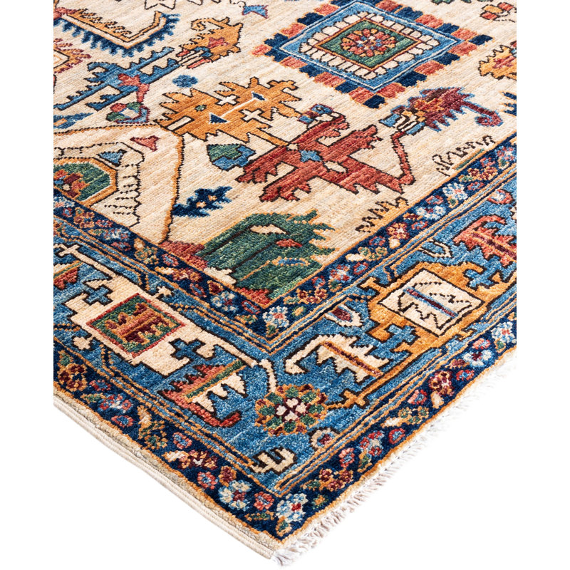 Serapi One-of-a-Kind 4' 1" X 5' 11" Hand Knotted Area Rug