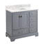 Quen 36" Freestanding Single Basin Vanity Set with Cabinet, Vanity Top-1018370064