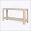 Console vintage rétro - Design minimaliste classique avec placage de bois de qualité supérieure et finition vieillie-765957310