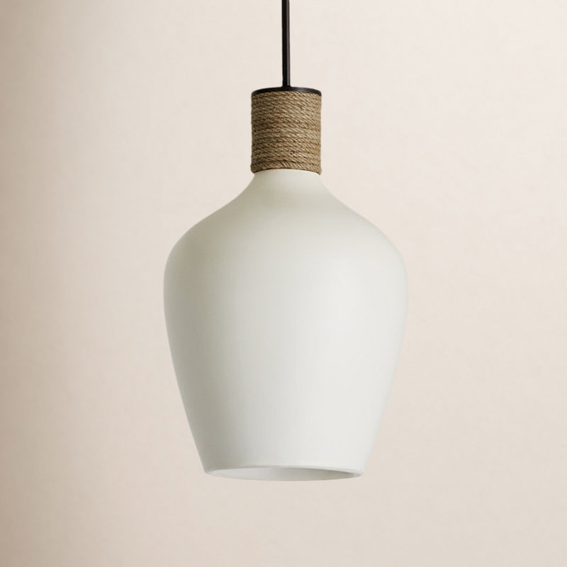 Gwenelle 1 - Light Dark Pewter/Brown Single Pendant