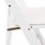 Chaise pliante rembourrée, peu encombrante, facile à transporter, 4 pièces, coussin beige / tablette blanche, salle à manger-1104355825