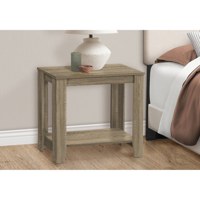 Table d'appoint pour la chambre à coucher - Design stratifié brun idéal pour chambre à coucher, salon, salle familiale