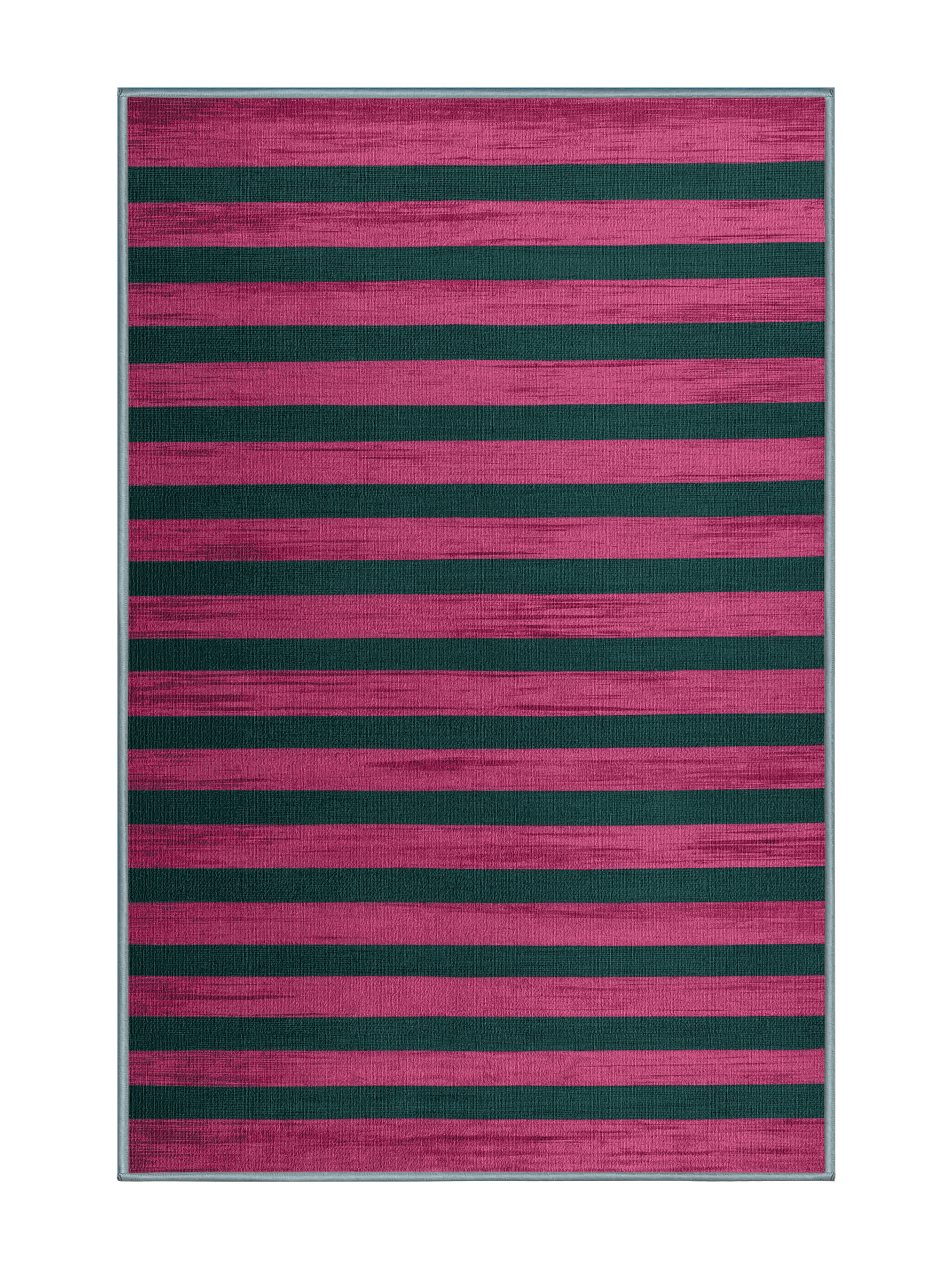 Longshore Tides Machine Washable Horizontal Stripes Blue Area Rug | Wayfair