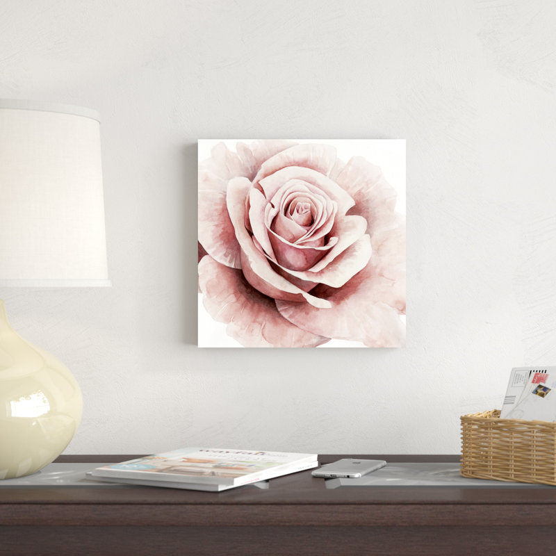 Rose rose I, H 12 po x l 12 po x P 1,25 po