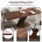 Rectangle Pedestal Dining Set with Rayon Cloth Flocking Fabric Dining Chairs Set-1008496409-1008496408-1008496406