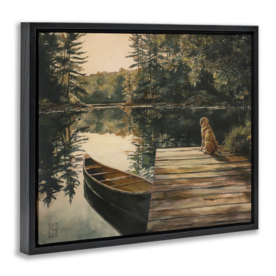 Cadre flottant Lake Life at Sunset, design par Sara Culpepper