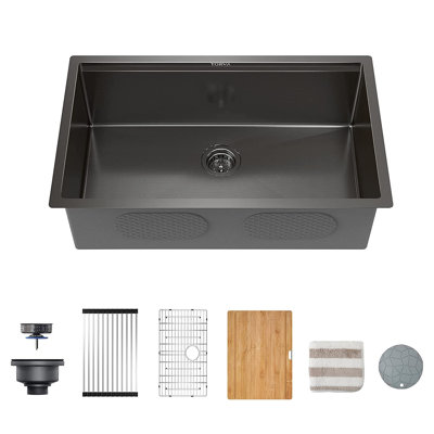 32"" L x 19"" W Undermount Kitchen Sink -  Topcraft, TC-Topcraft-P696W